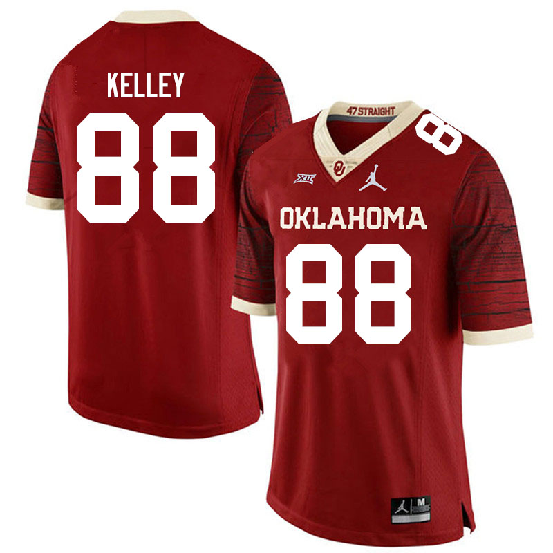 Oklahoma Sooners #88 Jordan Kelley Jordan Brand Limited College Football Jerseys Sale-Crimson